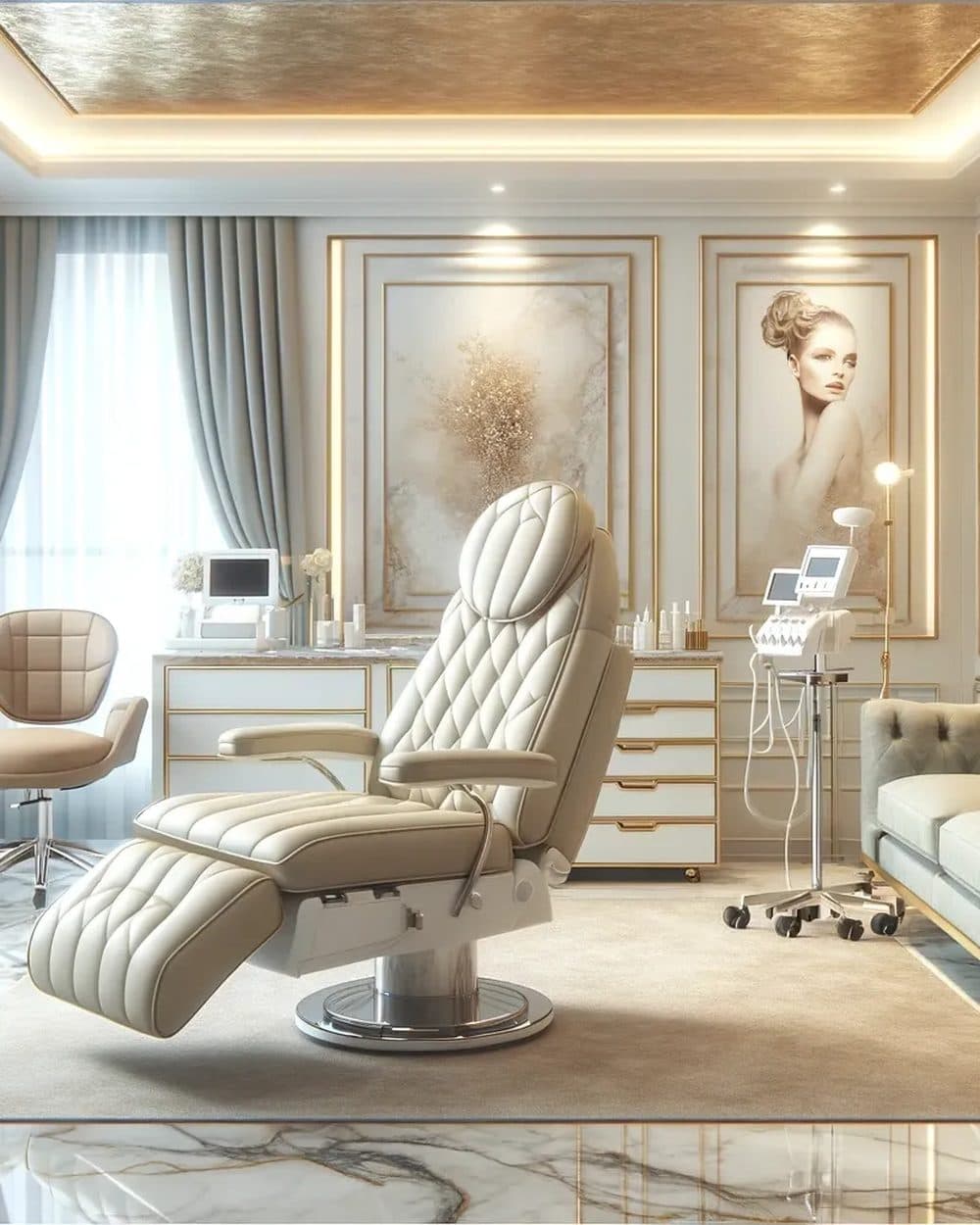 Private treatment lounge